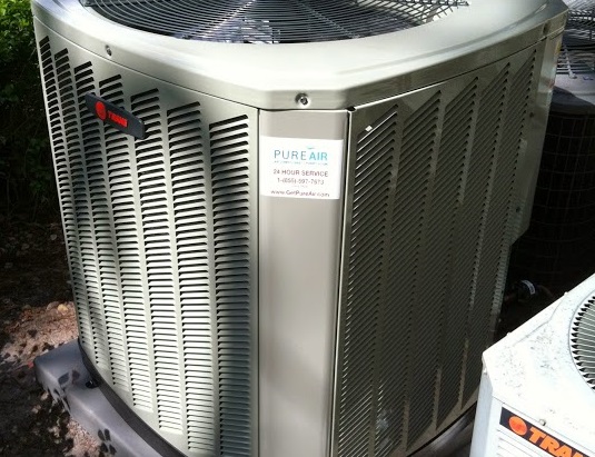 pure air tag on a north naples ac unit